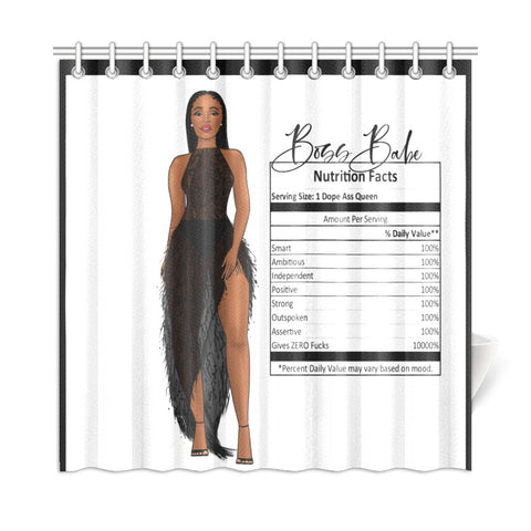 Boss Babe Shower Curtain 72"x72"