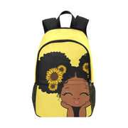 Black Girl Sunflower Backpack
