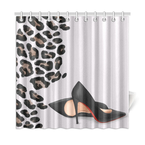 Red Bottom Shower Curtain 72"x72"