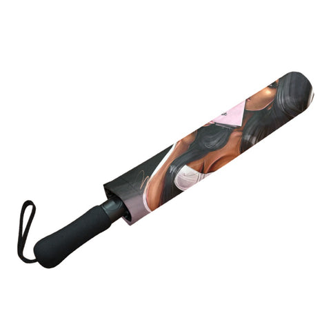 Girl Boss Semi-Automatic Foldable Umbrella