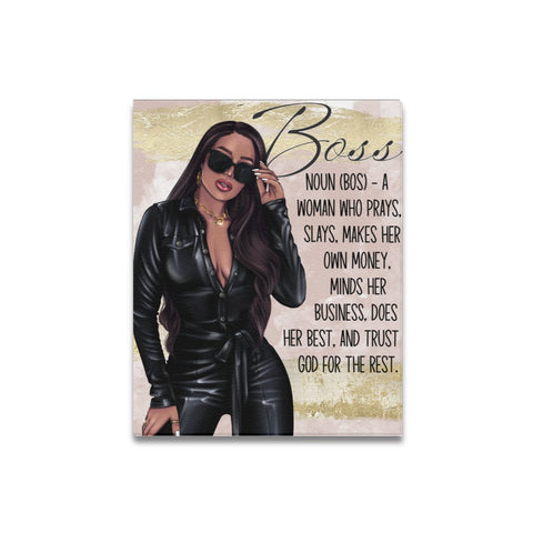 Boss Definition Canvas Print For Home And Office Decor 16"X20"