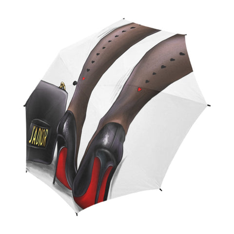 High Heels Semi-Automatic Foldable Umbrella
