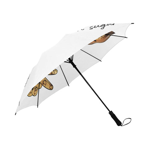 Brown Sugar Melanin Semi-Automatic Foldable Umbrella