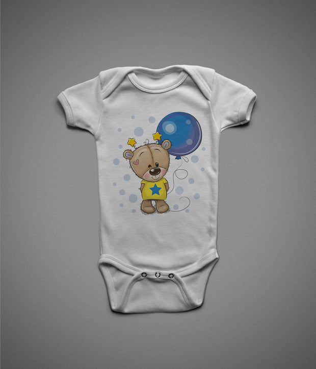 Bear with Balloon Onesie/Kids Tee