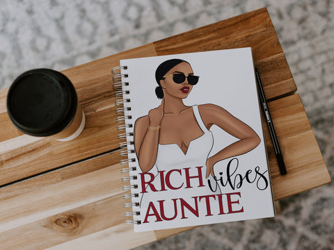 Rich Auntie Vibes Notebook