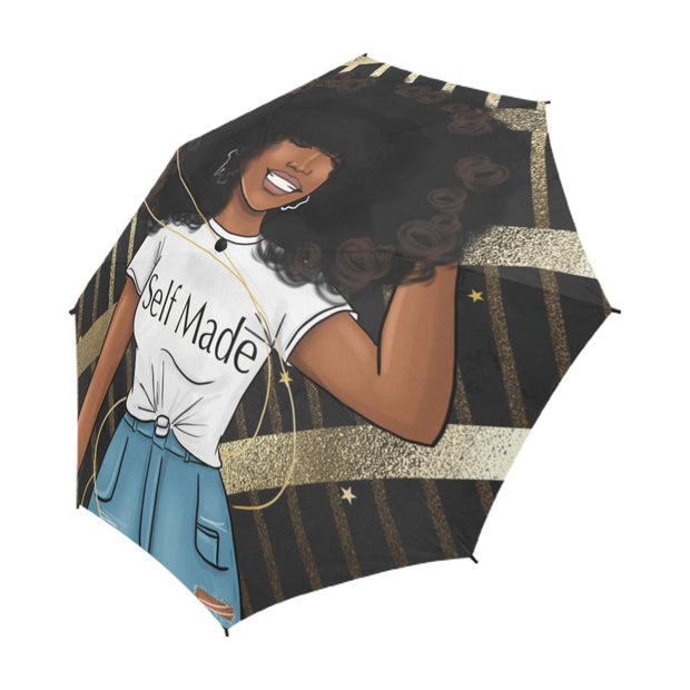 Self Made Queen Semi-Automatic Foldable Umbrella