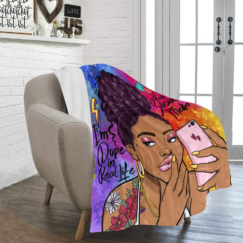 Social Media Ultra-Soft Micro Fleece Blanket 50"x60"