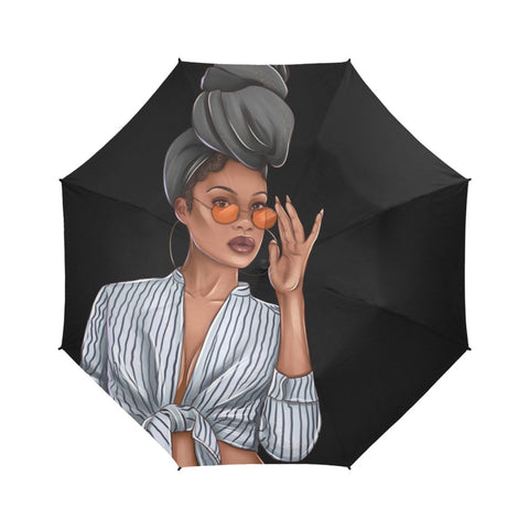 Shades Semi-Automatic Foldable Umbrella