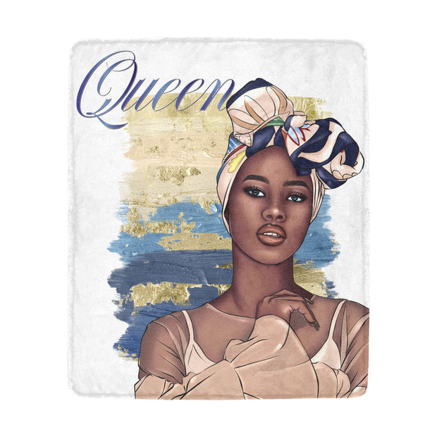 Queen Blue Ultra-Soft Micro Fleece Blanket 50"x60"