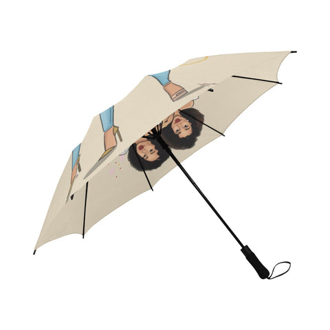 Friends Semi-Automatic Foldable Umbrella