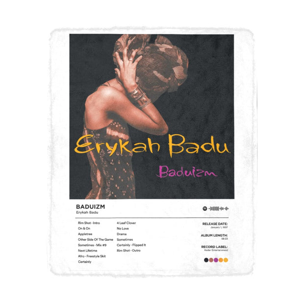 Erykah Badu Baduizm Ultra-Soft Micro Fleece Blanket 50"x60"