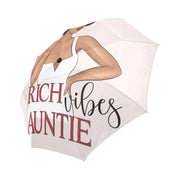 Rich Auntie Vibes Auto-Foldable Umbrella