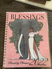 2022 Black Girl Planner, Black Woman planner, Notebook
